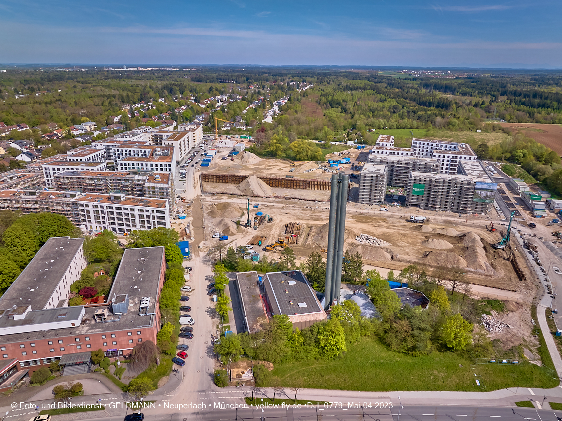 04.05.2023 - Luftbilder vom Alexisqaurtier und Pandion Verde in Neuperlach 04.05.2023 - Luftbilder vom Alexisqaurtier und Pandion Verde in Neuperlach